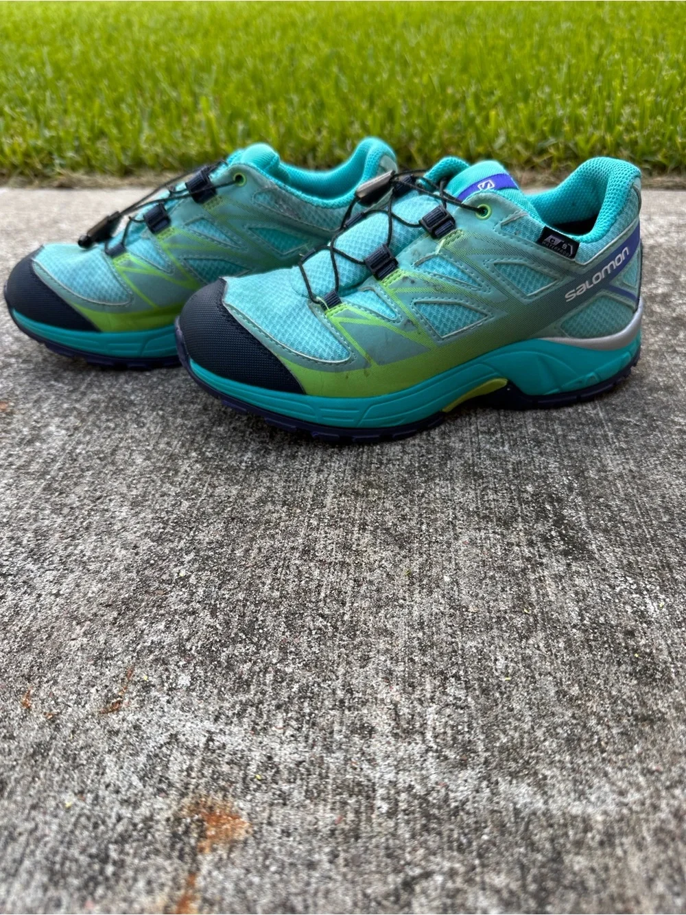 Salomon Junior XA Pro 3D Running Trail Hiking Shoes US 2 Contagrip Rubber (A26)